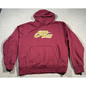 Nike Air Jordan Flight Jumpman‎ Hoodie Men Medium Cherrywood Leopard Fleece 90s
